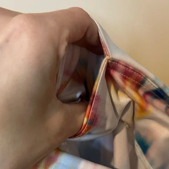 Tek Gear drytek Leggings with Multicolor Pattern small pocket in waist - Picture 10 of 10